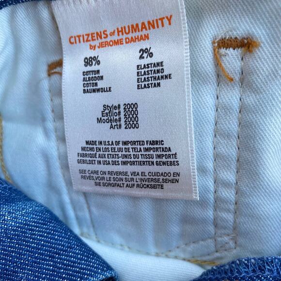 New Citizens of Humanity Women's Dark Wash Jean Micro Denim Mini Skirt Size 28 - Picture 7 of 12